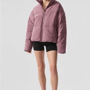 ALO Yoga Stretch Woven Street Puffer Jacket Womens XXL - worn twice.